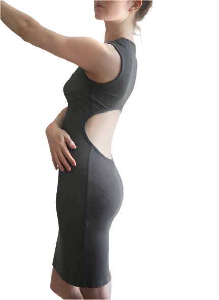 VOLTA DRESS (Greige)