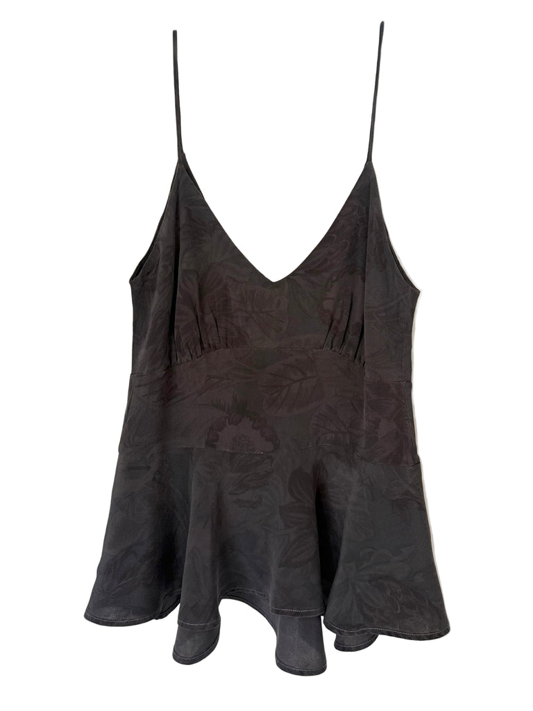 INDO TOP NIGHT BOTANICA PRINT SILK