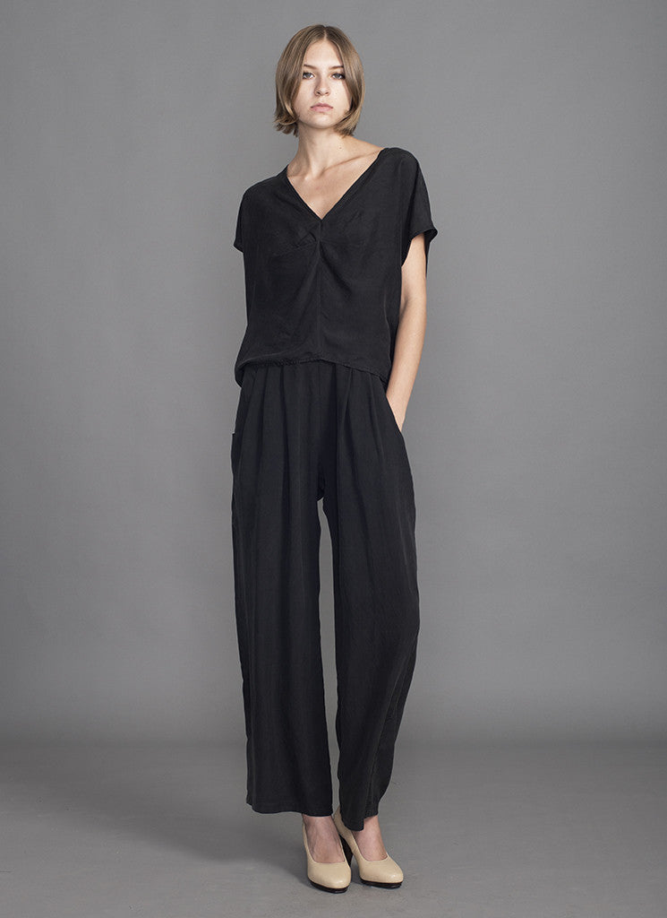 FLEURIE TOP (Black) SILK SALE