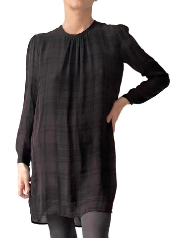 PAIGE TUNIC COCOA and COCOBERRY Houndstooth Plaid
