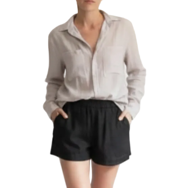 FIORI BLOUSE (LAVENDER MIST) silk and cotton blend