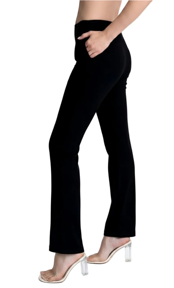 HAUTE PANT IN BLACK SILK