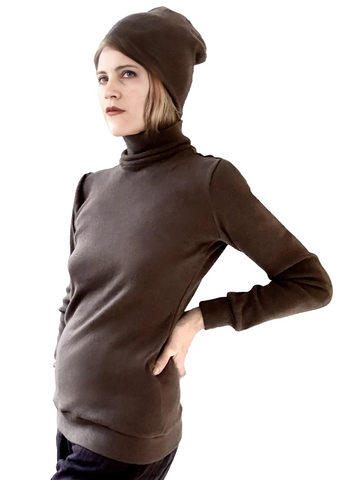 STINSON SET in KELP cotton ribbed knit