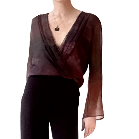 ARIA TOP in Full Moon Rising Hand Print Series