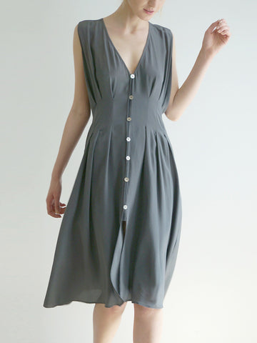 BOSSA DRESS (Azure) SILK SALE