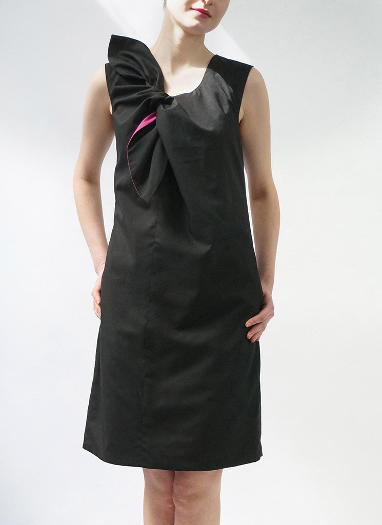 ESTE REVERSIBLE DRESS (BLACK/ROSE)