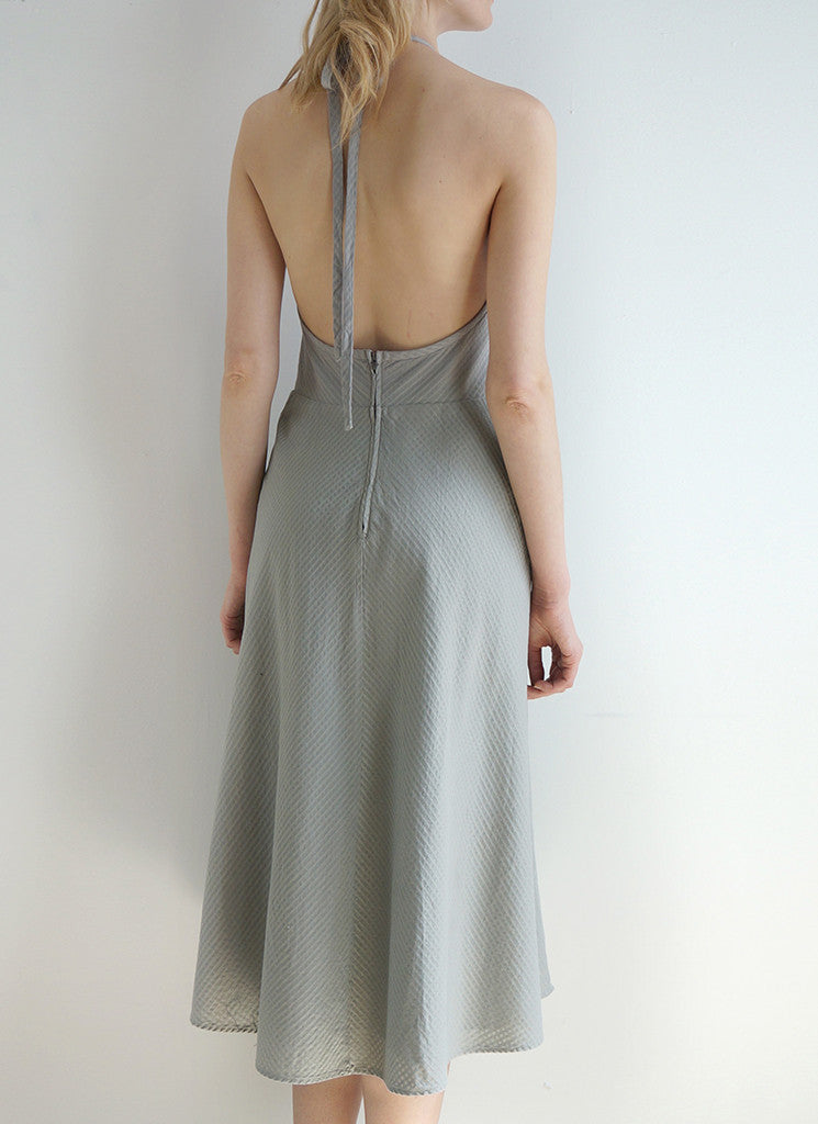 JOURDAN HALTER DRESS - Bin Sale Dove