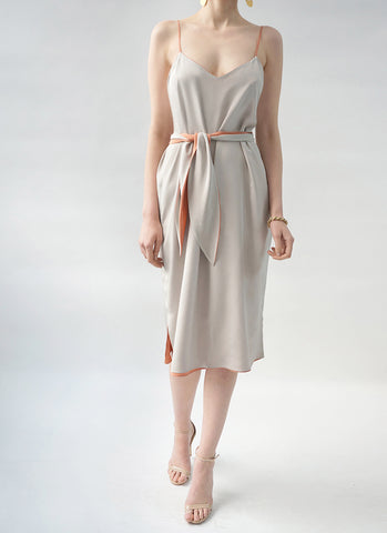 SABINE REVERSIBLE DRESS (PECHE/GYPSUM)